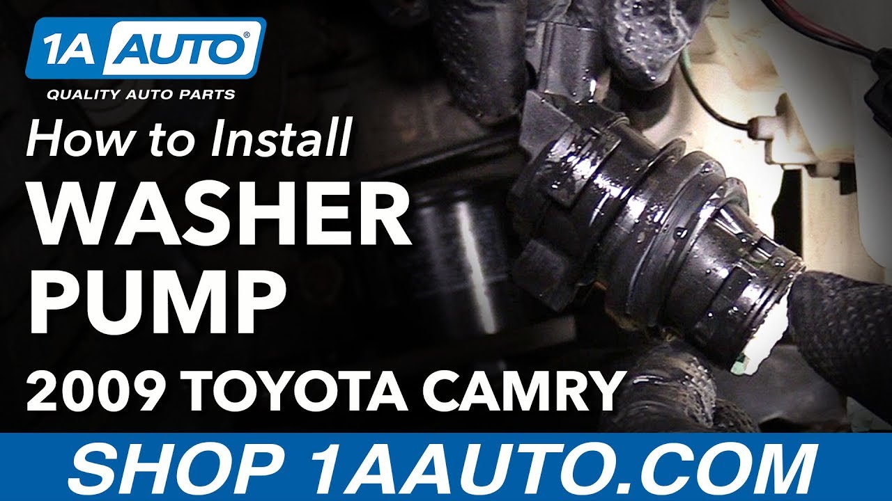 How to Replace Windshield Washer Fluid Pump 06-11 Toyota Camry