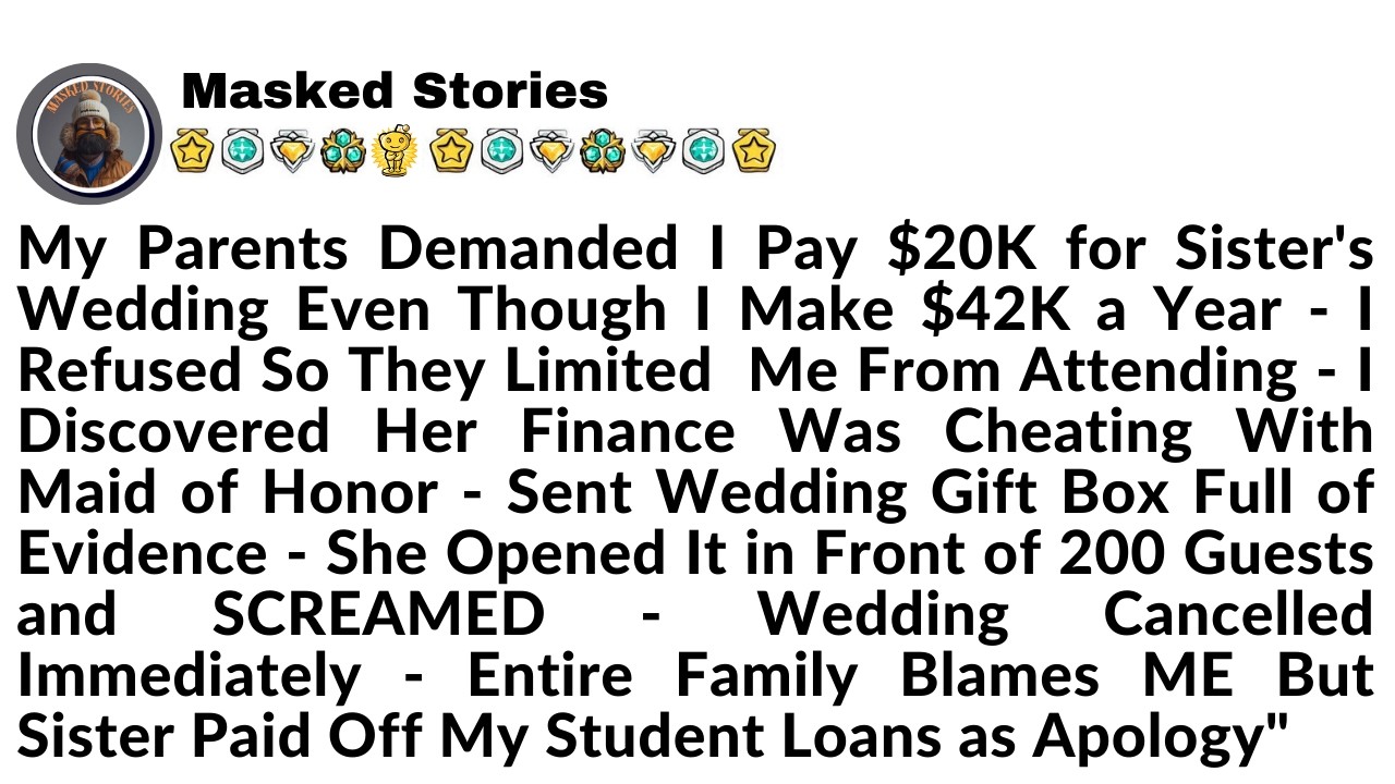 My Parents Demanded I Pay $20K for Sister's Wedding Even Though I Make $42K a Year -