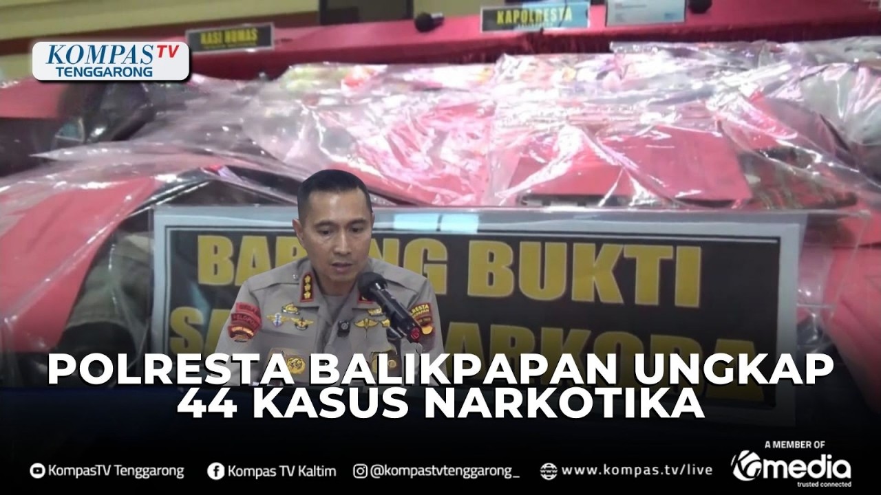 Polresta Balikpapam Ungkap 44 Kasus Narkotika