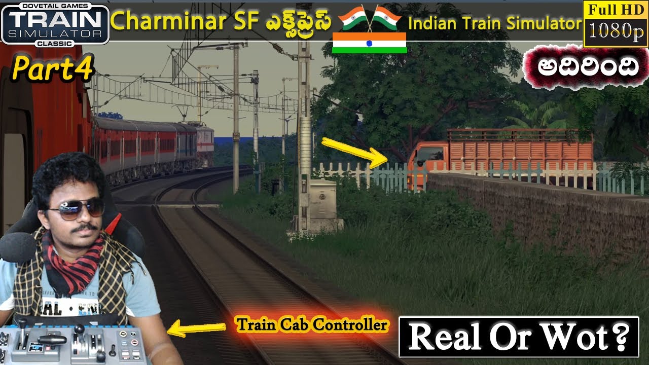 Charminar Express Secunderabad To Indian Train Game | Train Simulator Classic in Telugu