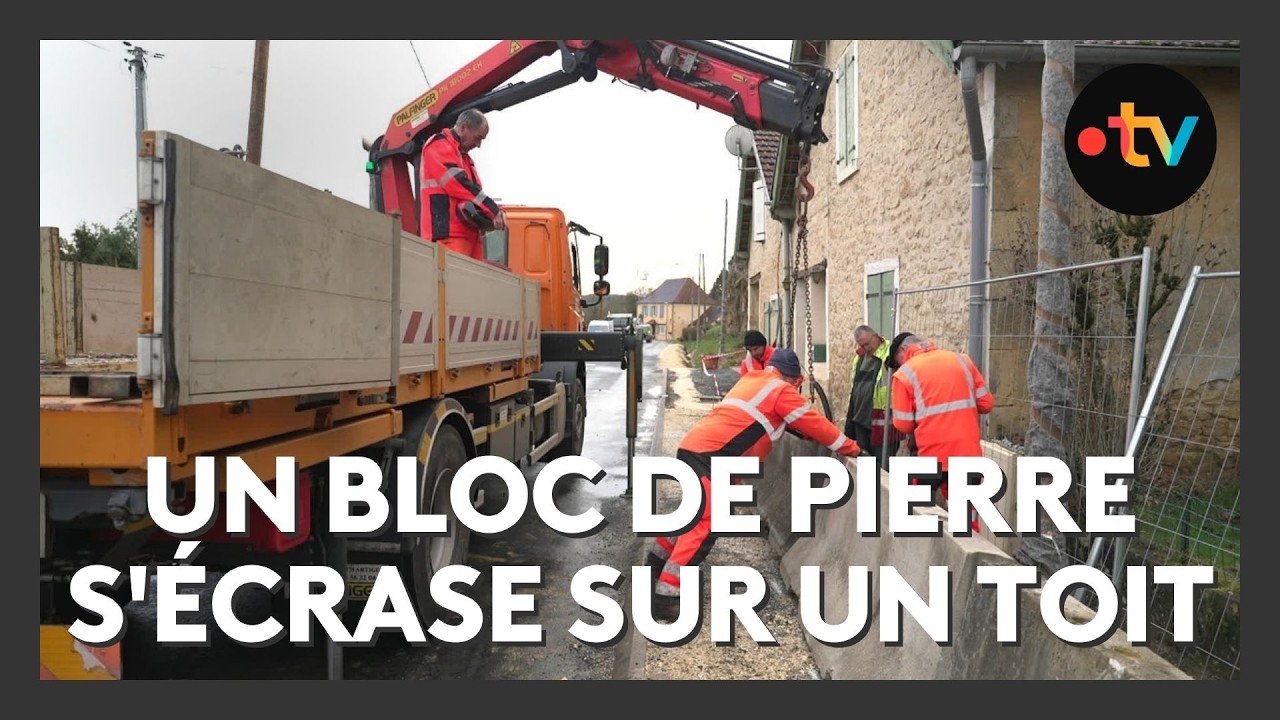 Sinistre : un bloc de pierre tombe sur sa maison