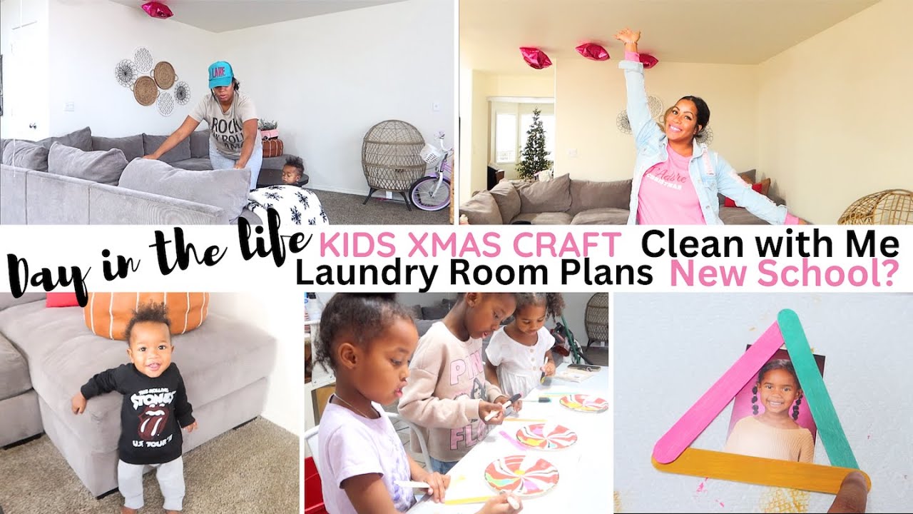 BUSY DAY IN THE LIFE OF A WORK FROM HOME MOM | NEW SCHOOL PLANS | LAUNDRY ROOM DIY | CRISSY MARIE