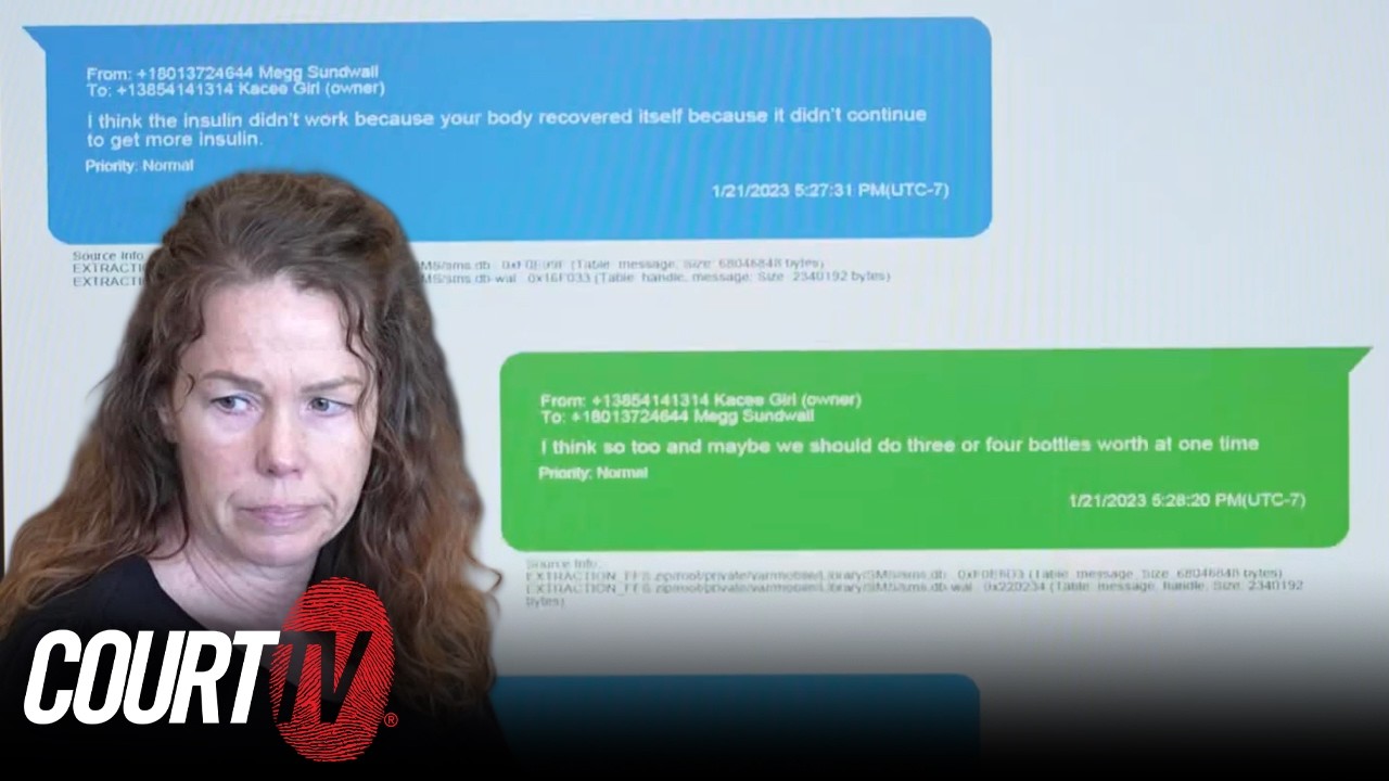 Шокирующие сообщения: предполагаемый убийца обсуждает с жертвой инсулин перед смертью.