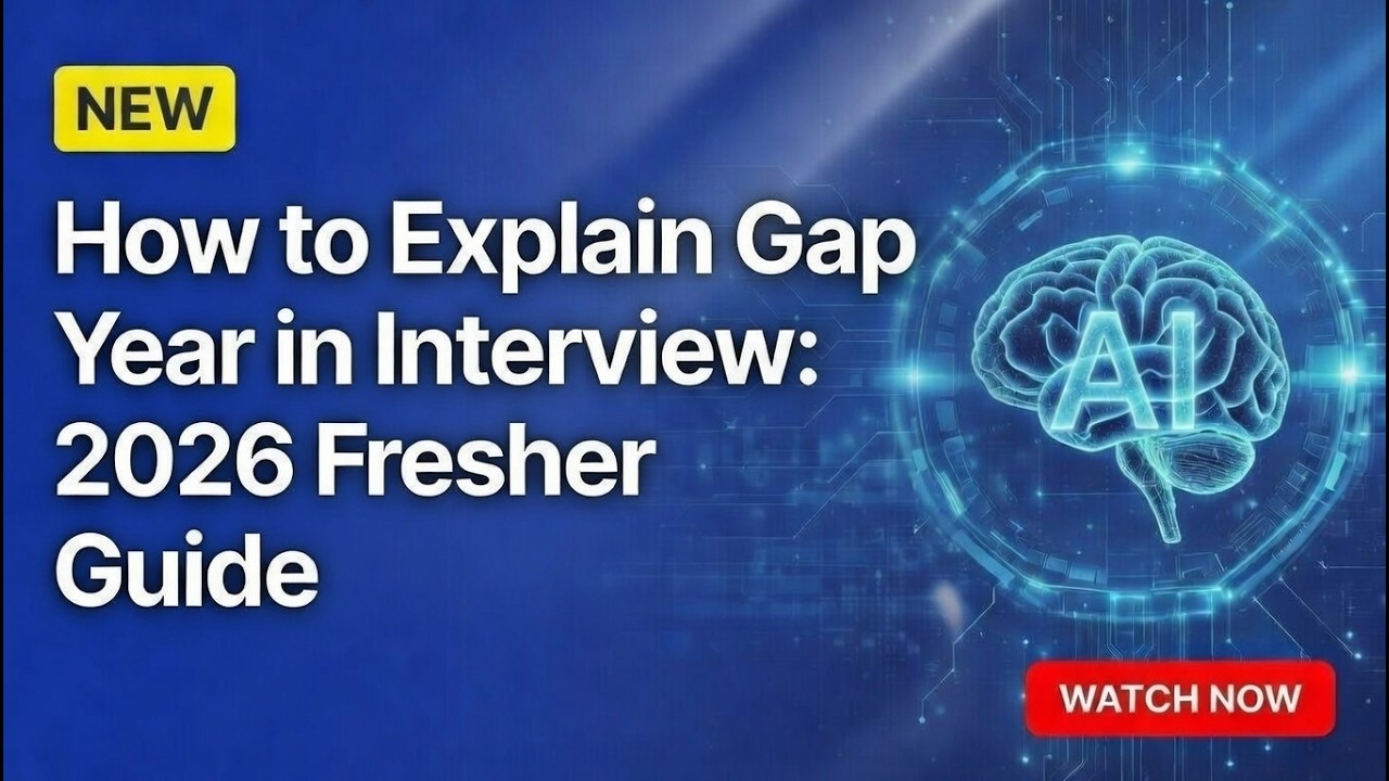 How to Explain Gap Year in Interview: 2026 Fresher Guide #career #facts #jobs