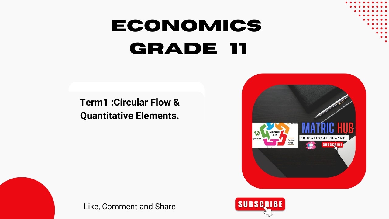 Economics Grade 11: Term 1 - Circular flow model