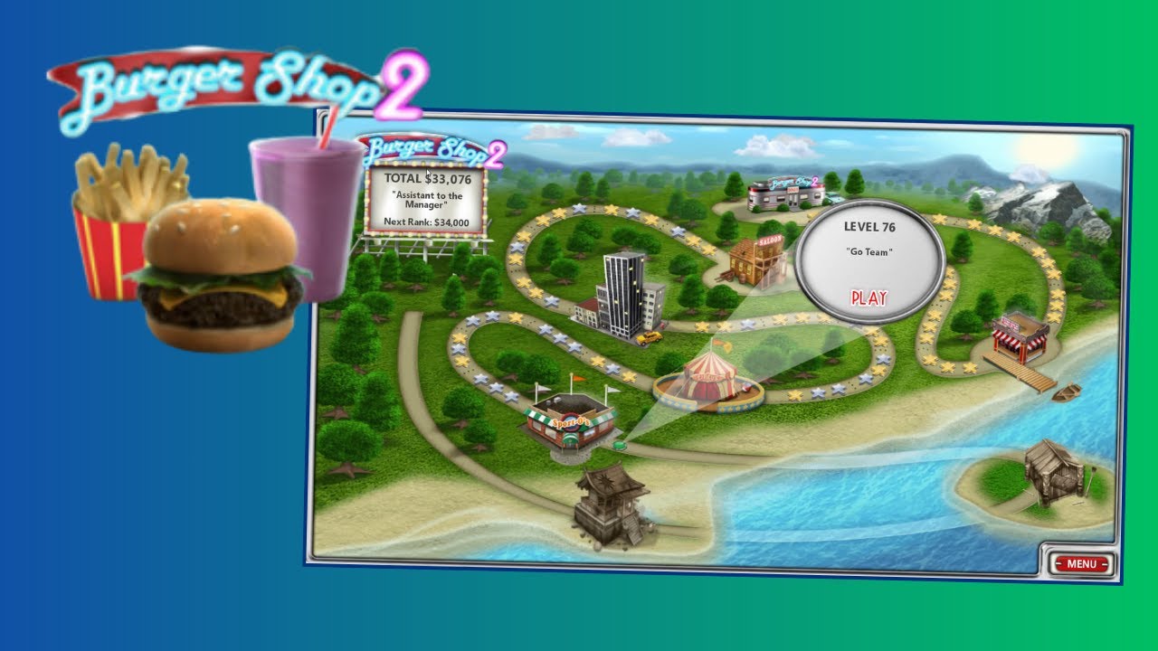 Back to Story Mode in Burger Shop 2!!