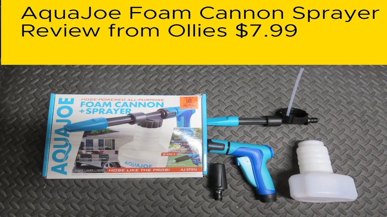 Aquajoe Foam Cannon Sprayer Review from Ollies under $8