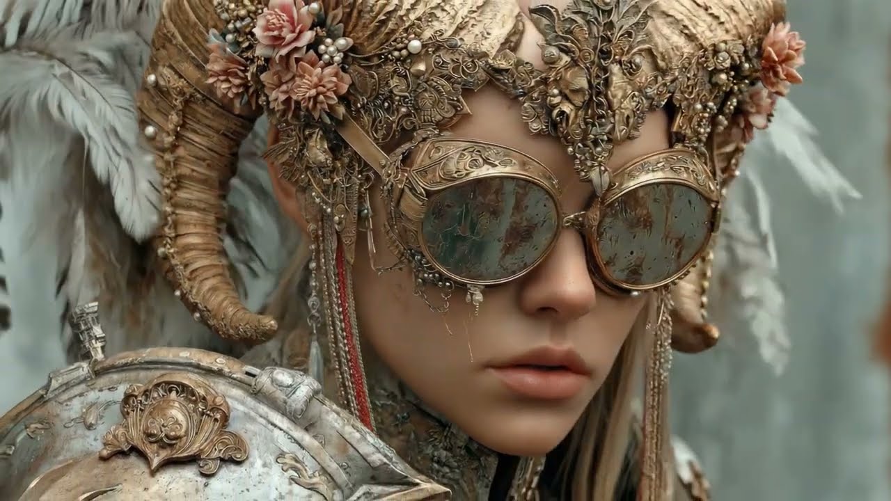 Steampunk Paradise - A Meditative Sci-Fi Dreamscape - AI Art