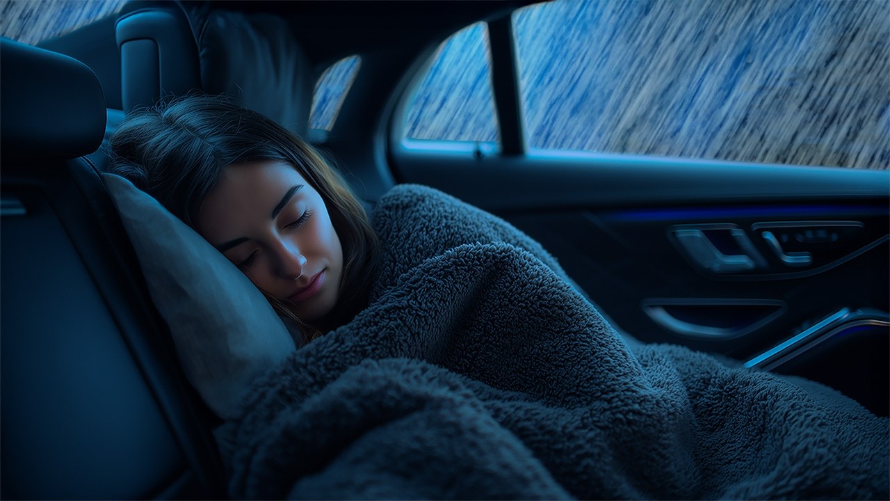 Car Roof Rainstorm Ambience | Heavy Rain Sounds for Deep Sleep, Relax and Meditation