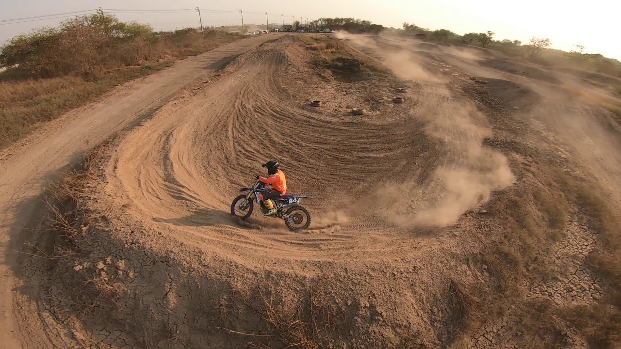 Motocross at Suvarnaphumi Canal, Samutprakarn, Thailand, FPV Drone, 2021