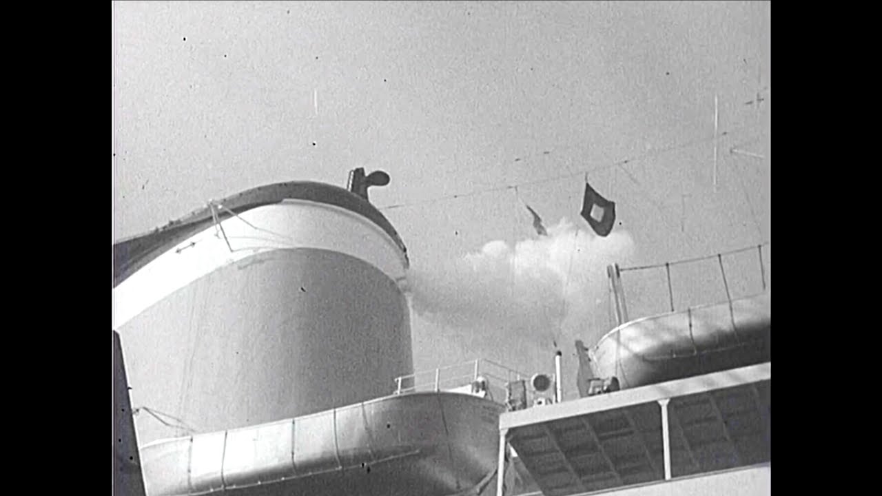 SS UNITED STATES Departs Bremerhaven - Excerpt from 