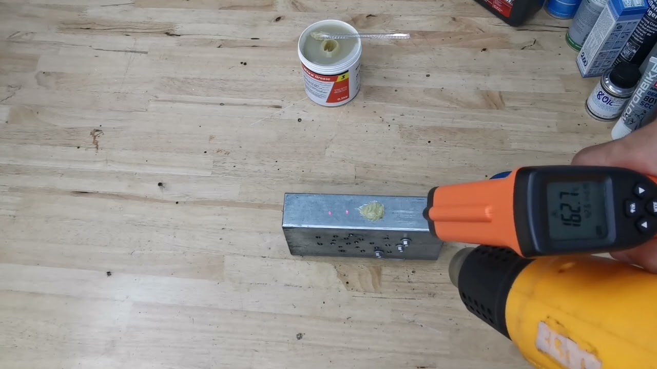 Test ở 160°c thì Mở bò chịu nhiệt Kixx Grease 3 sẽ như thế nào