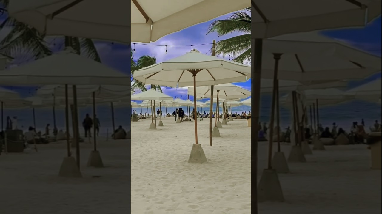 Wisata lampung paling rame Pantai Rio#beach #pantai #lampung #fyp #trend #nature #viralvideo #shorts