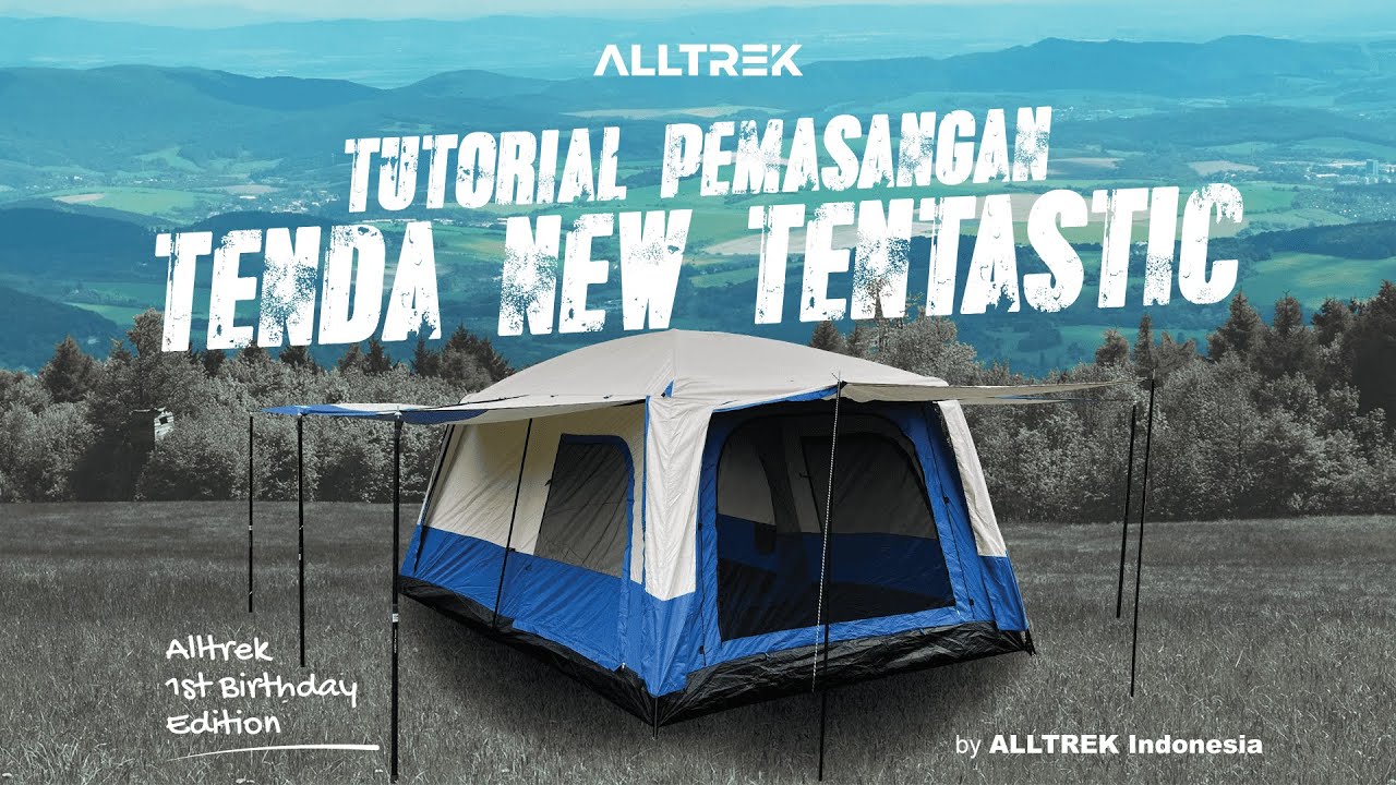 Tutorial Set Up NEW TENTASTIC Family Tent Large Capacity 8-12Person | 1st Birthday Edition
