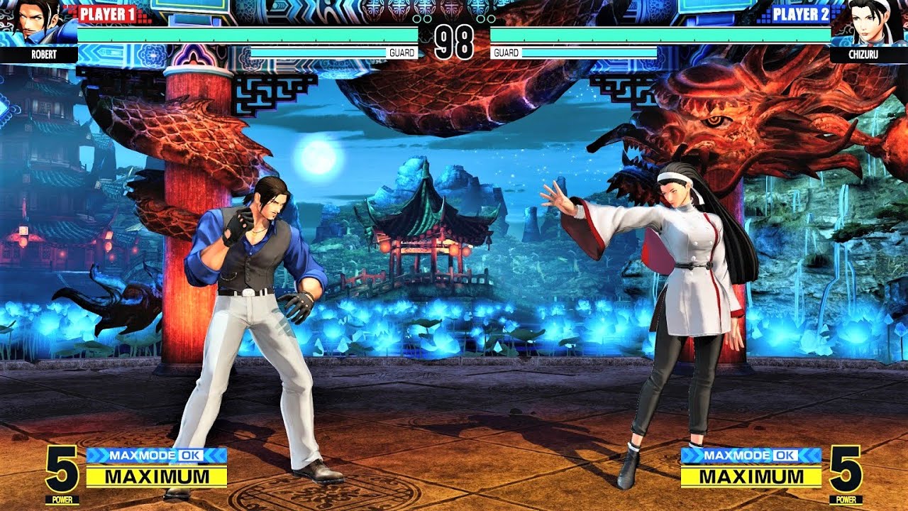 Robert Garcia vs Chizuru Kagura (Hardest AI) - KOF XV