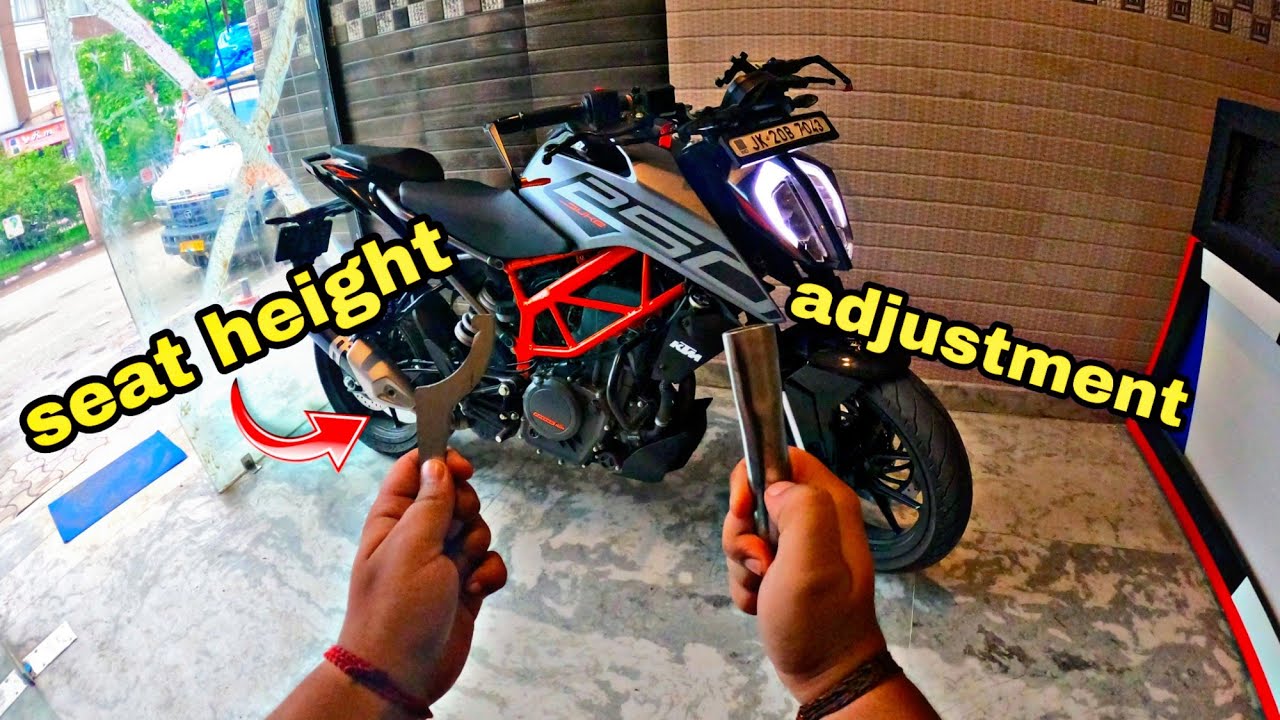 | Duke 250 BS6 seat height Adjustment....?| 💯