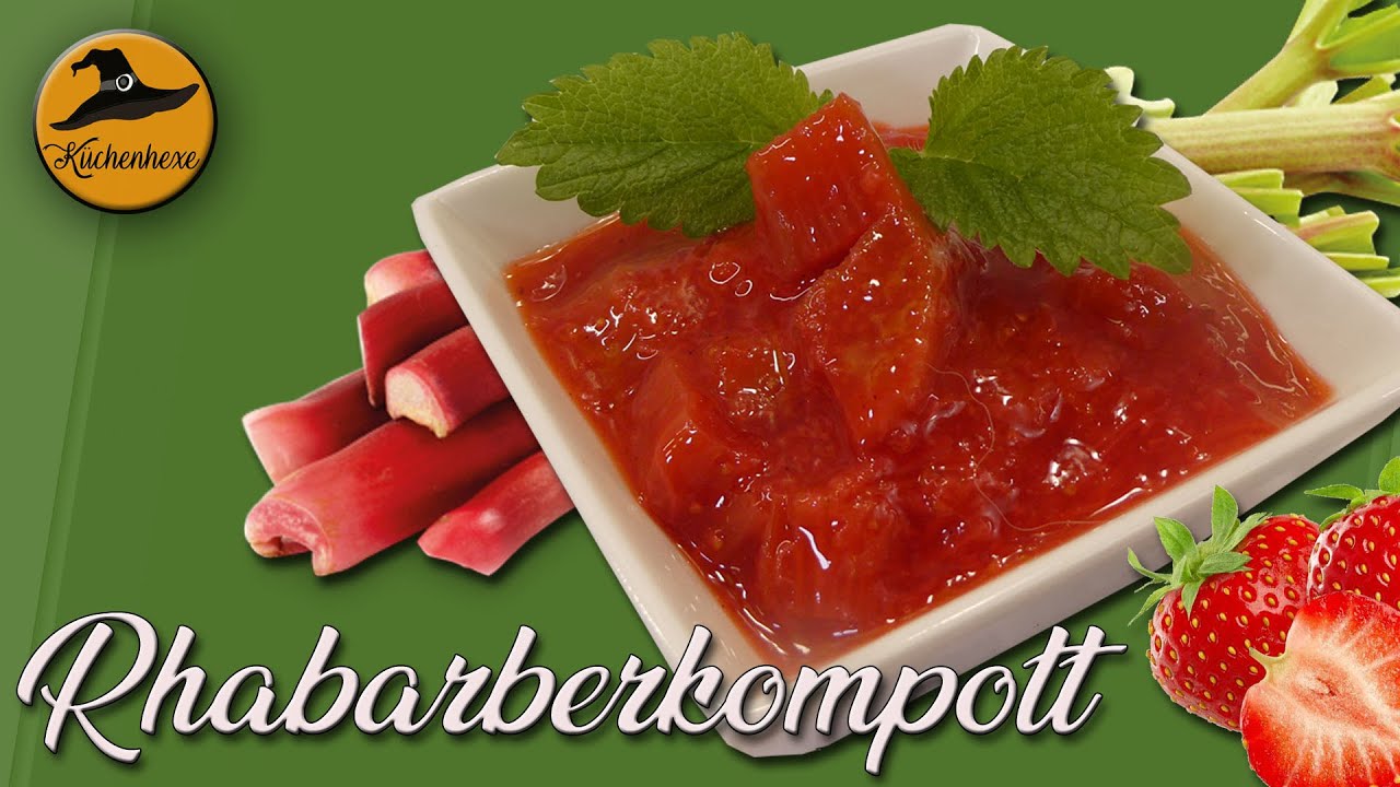 Rhabarberkompott mit Erdbeeren