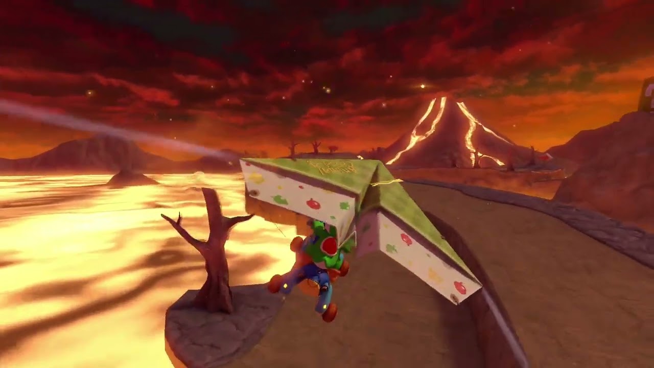 【MK8DX】Wii Grumble Volcano-1:58.751 (Shroomless)