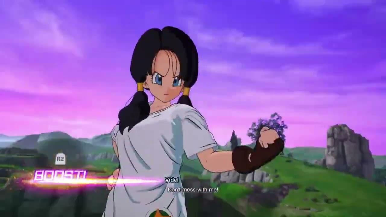Dragon Ball Sparking! Zero - Videl vs. Great Ape Vegeta [with Banter Scene]