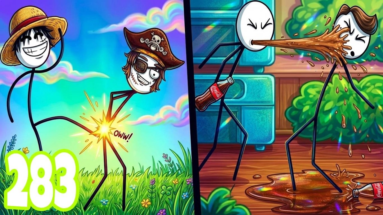 Gomu Goman vs Hide Me - Gameplay Walkthrough Part 282 Puzzle Stickman (ANdroid/ios)