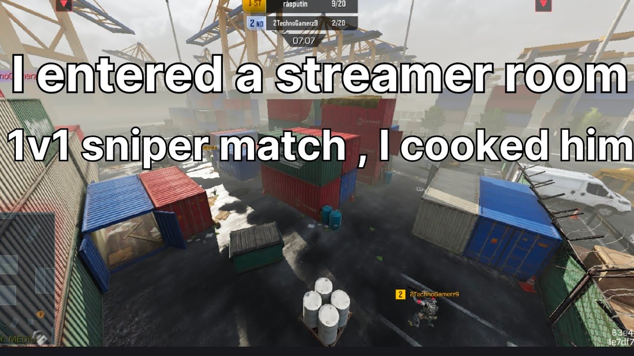 I destroyed a STREAMER !!!,@villaincodm1 1v1 sniper 