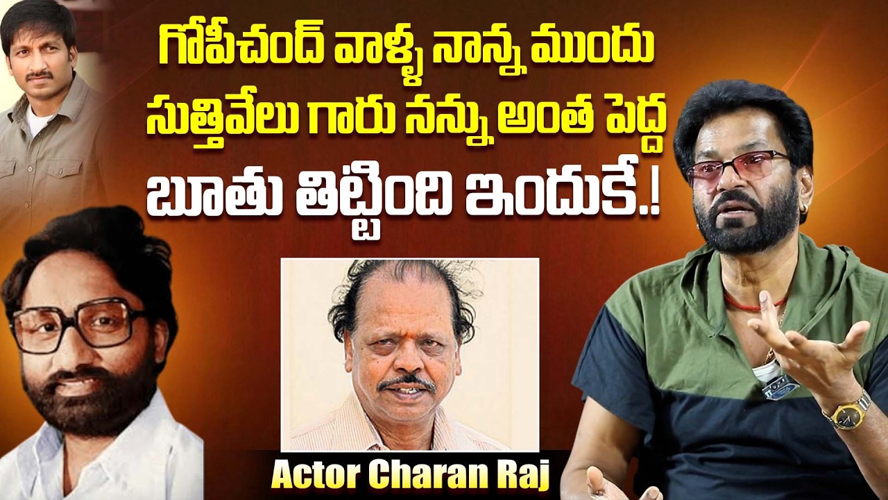 This is why Sutthivelu Garu called me a slut | Actor Charan Raj Reveals His Most Uncomfortable Momemt