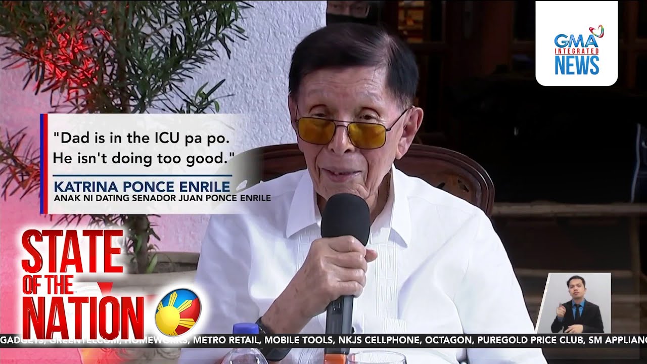 Enrile in ICU due to pneumonia | SONA