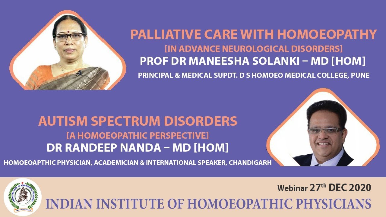 Webinar 27 December 2020 on Palliative Care & Autism