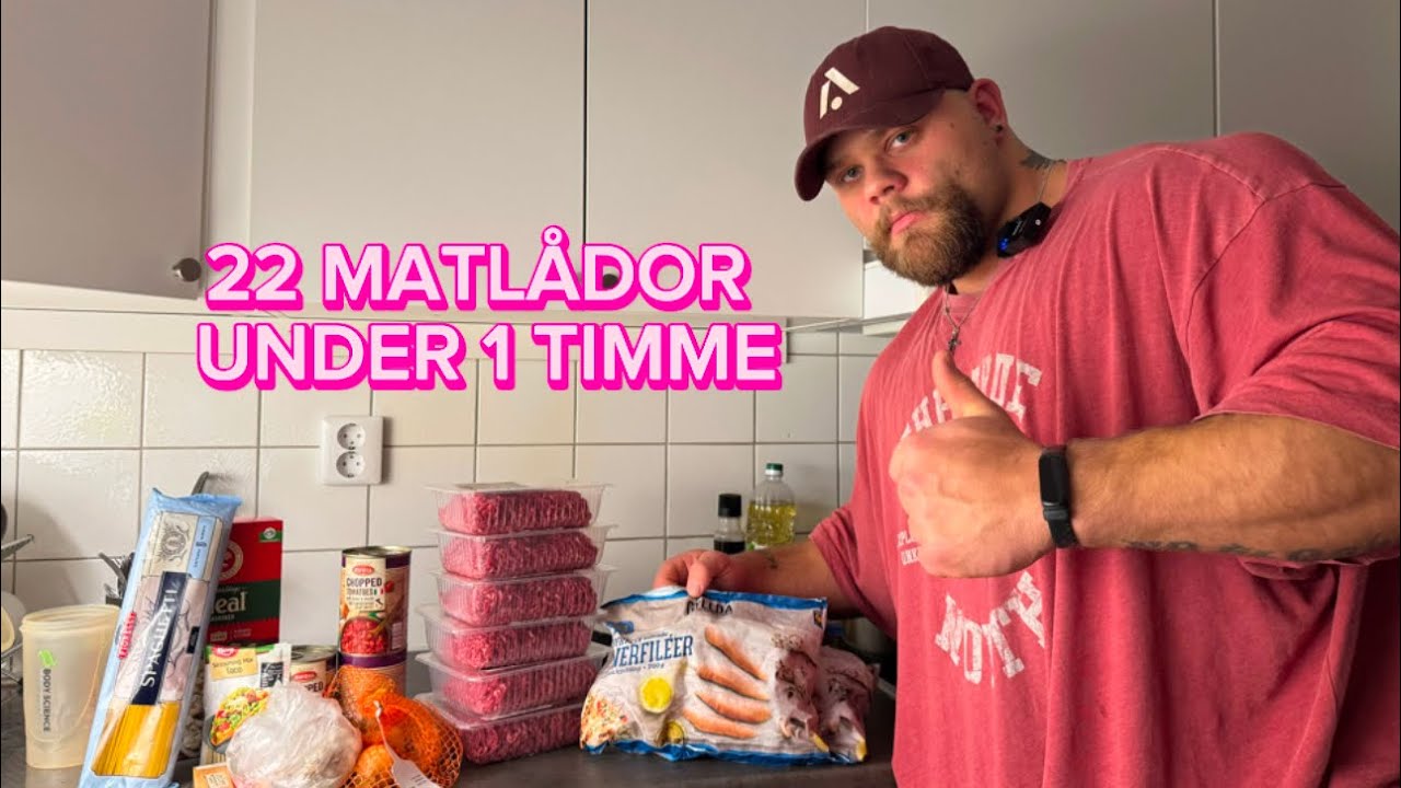 22 MATLÅDOR UNDER 1 TIMME (FOOD PREP)