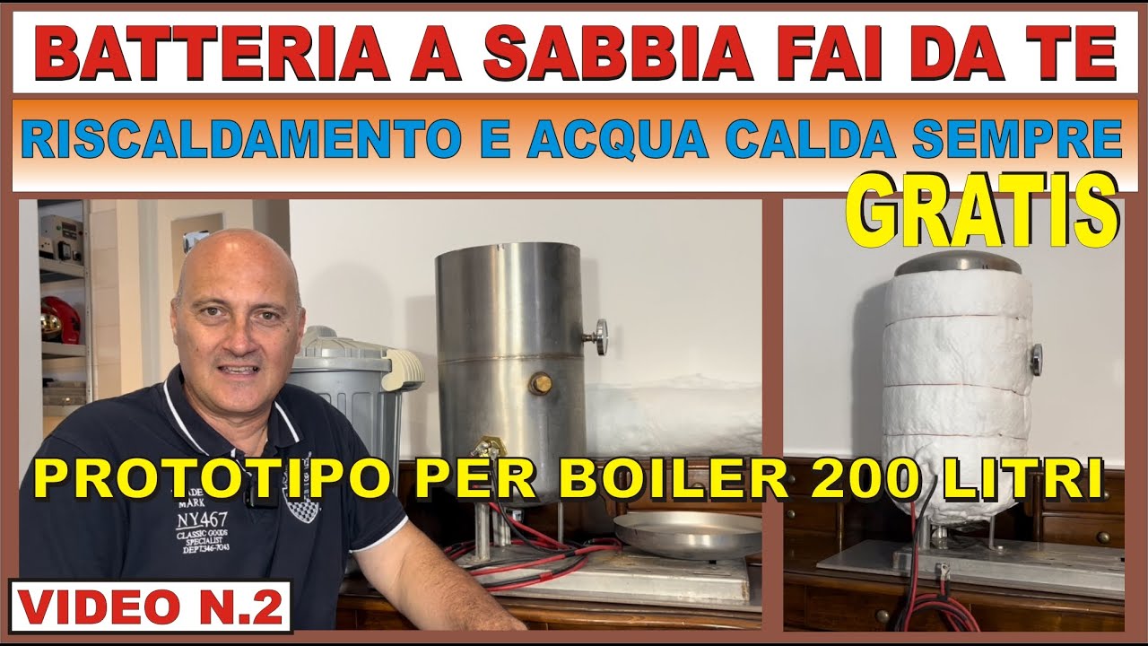 PROTOTIPO BATTERIA A SABBIA #fotovoltaico #faidate