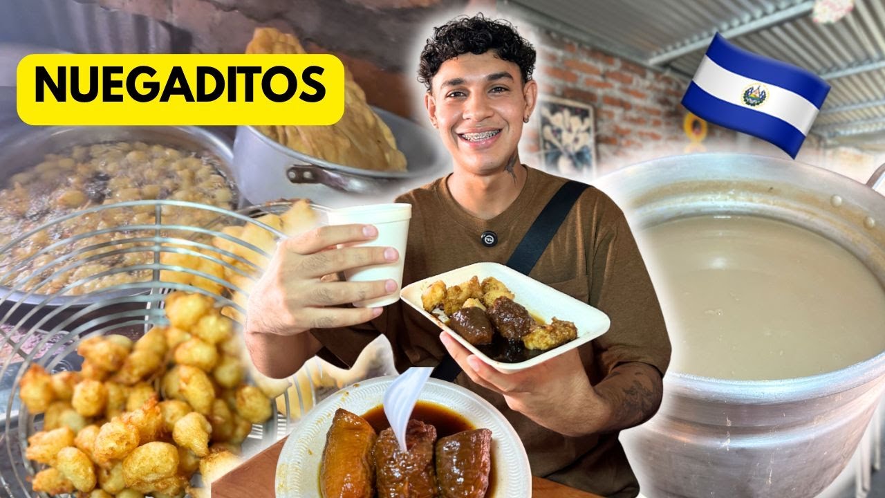 LOS FAMOSOS NUEGADITOS de COJUTEPEQUE😱🤤 hay Chilate y plátano en miel👌🏼👌🏼
