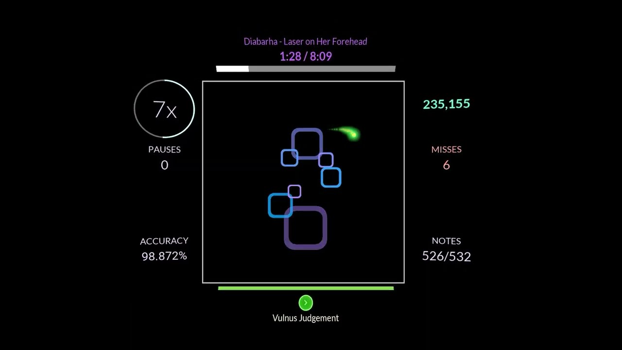 [Rhythia] Diabarha - Laser on Her Forehead (1.15x) | 98.493%