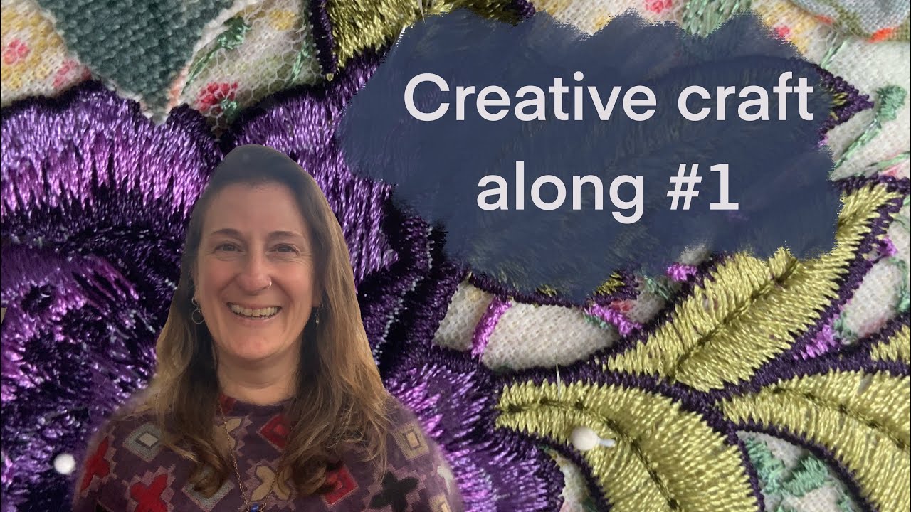 Creative craft along.Grab a cuppa, join me and get creative whilst I slow stitch a journal page