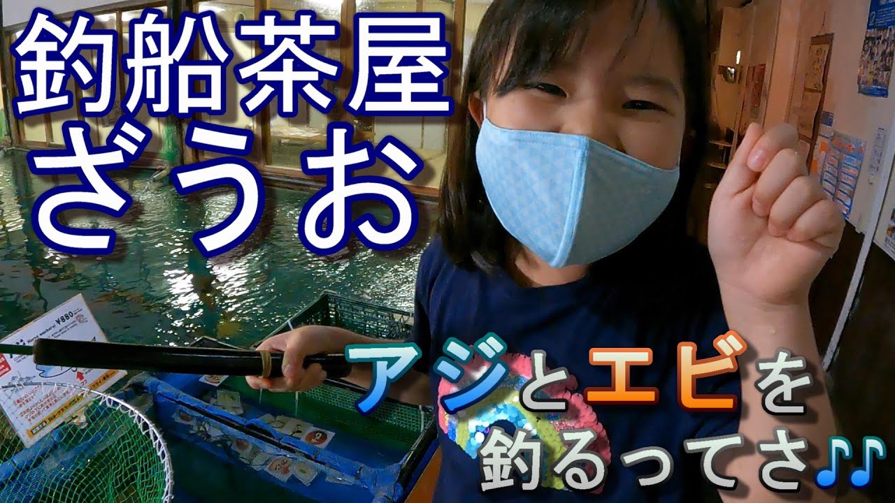【ざうお】子供と一緒にアジ釣り、エビ釣り、船釣り！？
