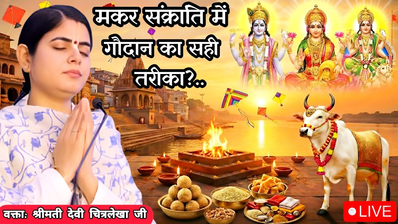 मकर संक्रांति में गौदान का सही तरीका?....| Devi chitralekha ji