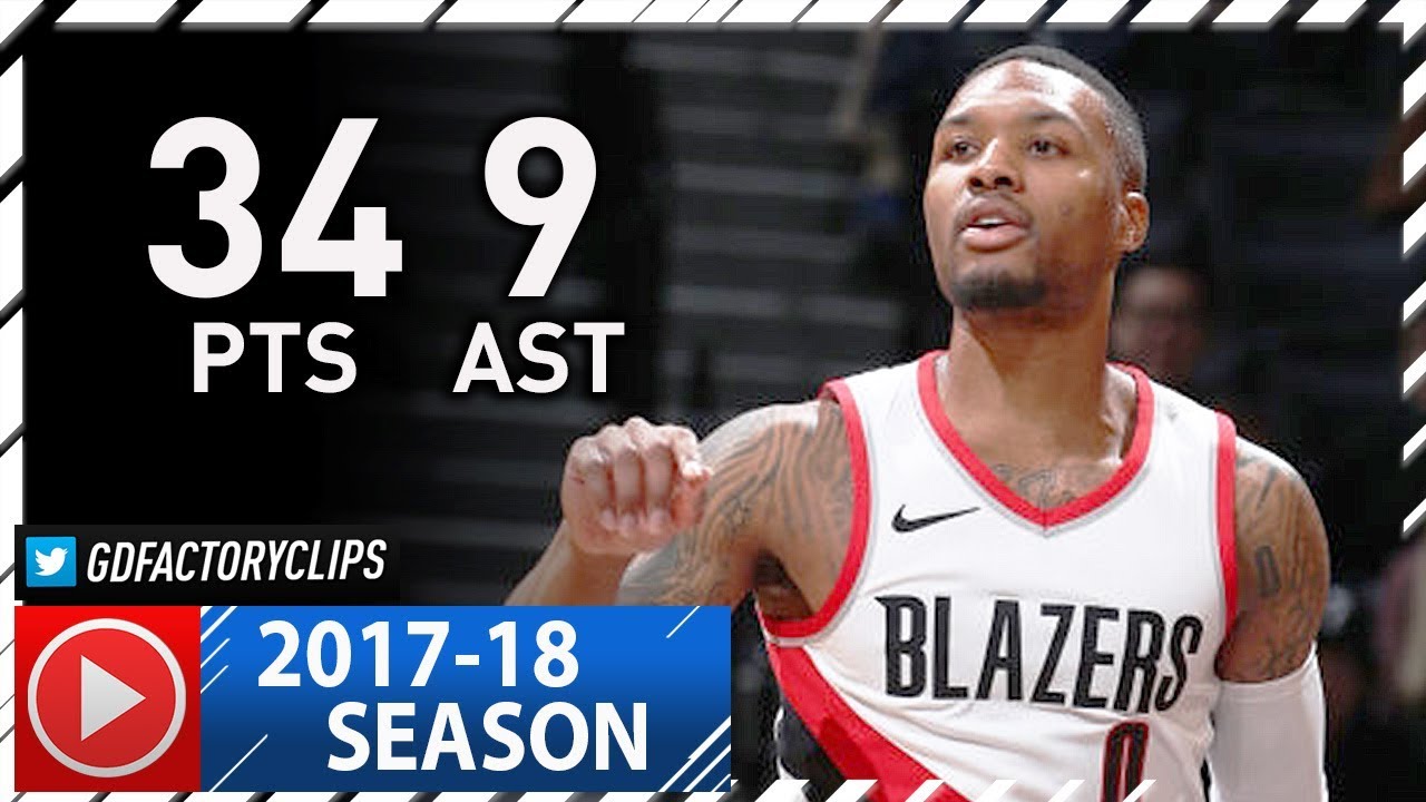 Damian Lillard Full Highlights vs Nets (2017.11.24) - 34 Pts, 9 Ast, SICK!