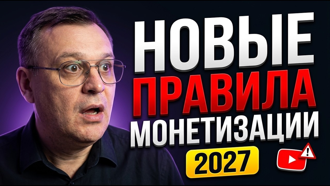 ❗ВАЖНО Монетизация YouTube 2027. НОВОЕ обновление Ютуба и ЧТО ДЕЛАТЬ маленьким каналам?
