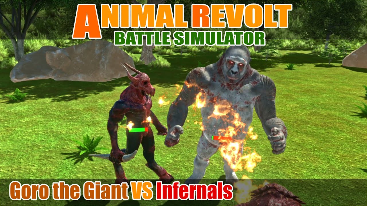 Goro the Giant vs Infernals - Animal Revolt Battle Simulator