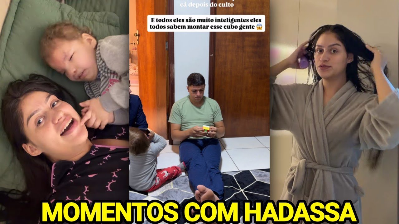 ANA VITÓRIA APROVEITA MOMENTOS ESPECIAIS COM HADASSA E RECEBE OS CUNHADOS EM CASA