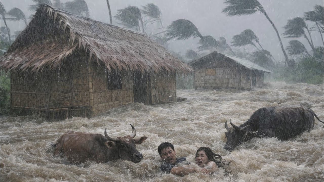 Real Himalayan Nepali Village Life During Heavy Rain | Mountain Village Life 🌧️