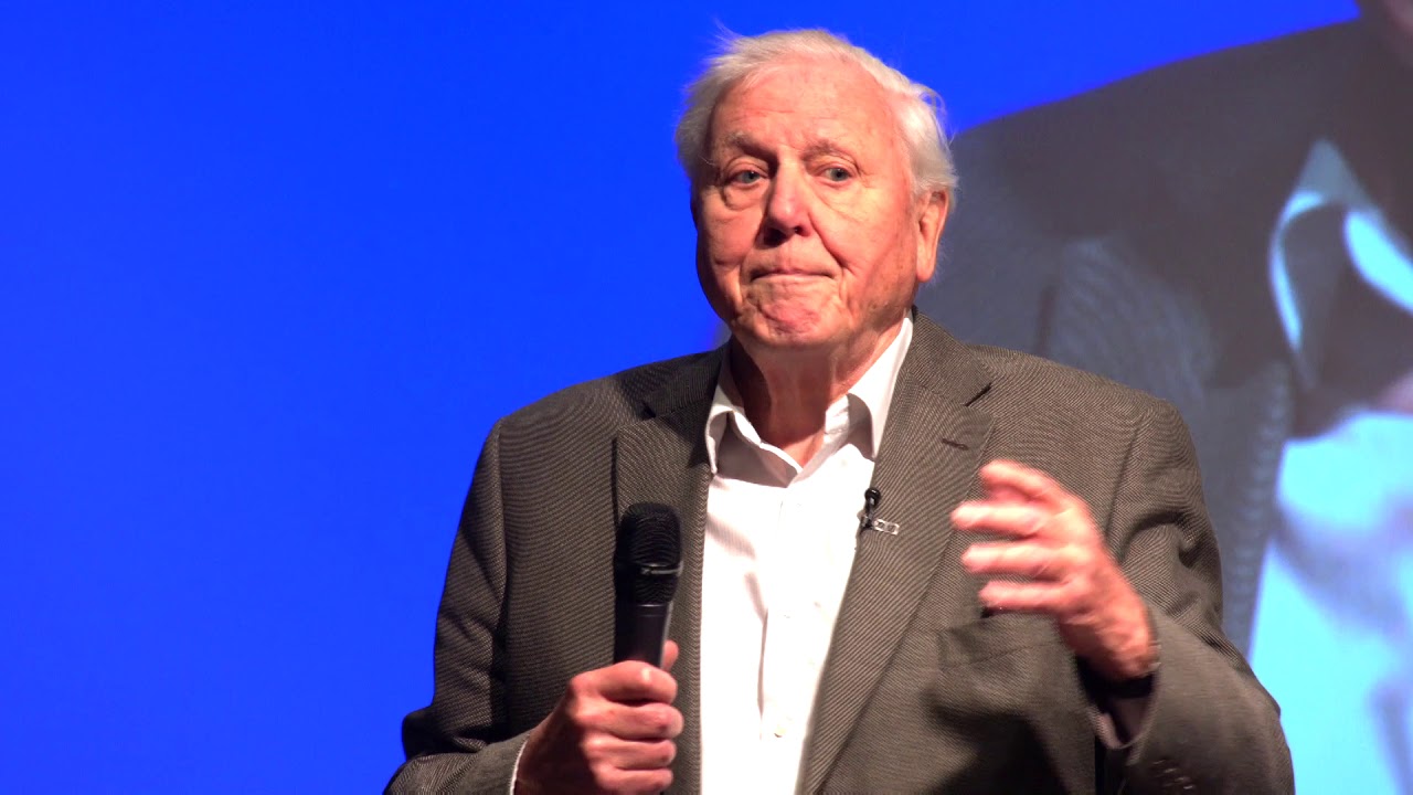 Sir David Attenborough addresses The Climate Assembly UK in Birmingham