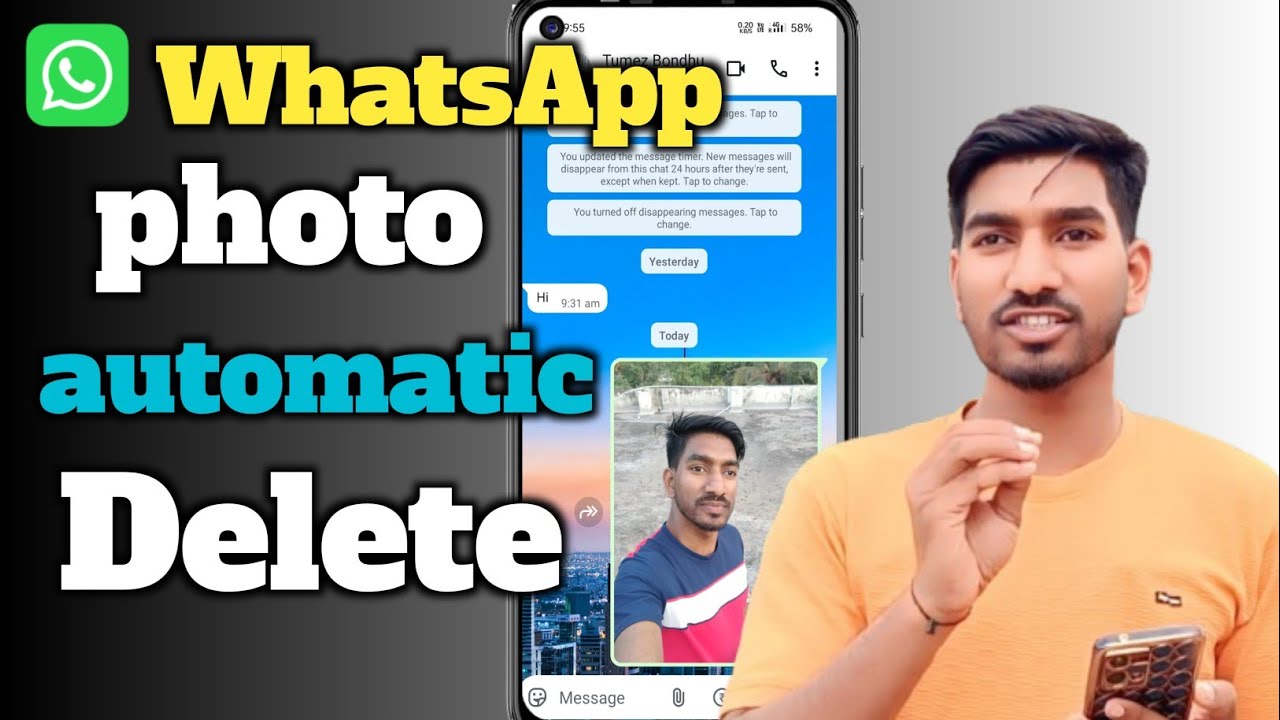 Automatically delete whatsapp messages | whatsapp Chat automatically deleted 24 hours