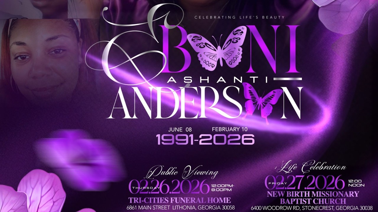 Celebrating The Life Of Eboni Ashanti Anderson