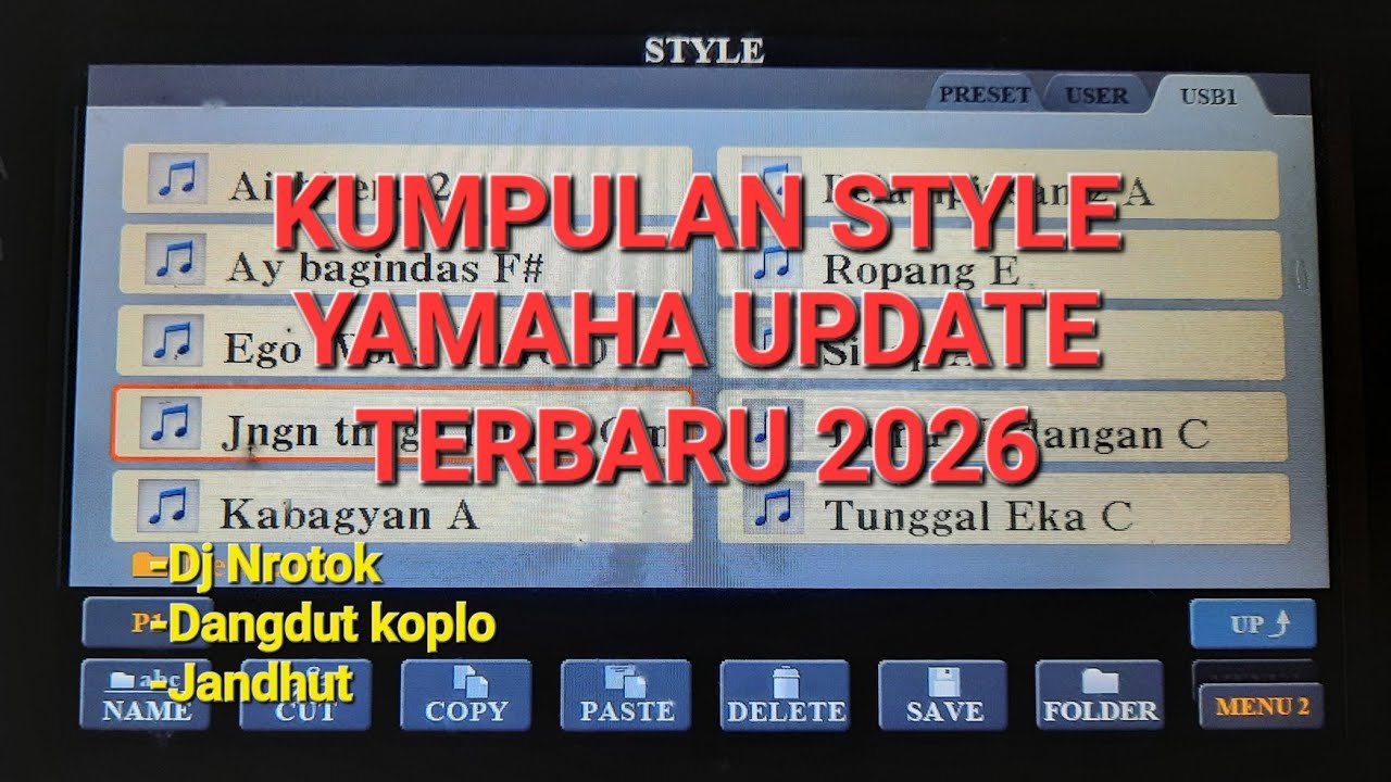 DOWNLOAD KUMPULAN STYLE YAMAHA UPDATE TERBARU 2026 PAKET KOMPLIT | DJ NROTOK DANGDUT KOPLO JANDHUT