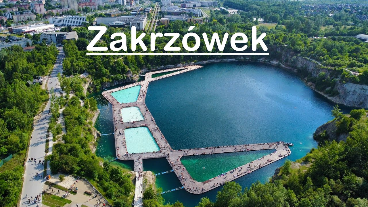 71. Zakrzówek Kraków i nowe baseny 🇵🇱 dron 4K Co warto zobaczyć w Krakowie ?