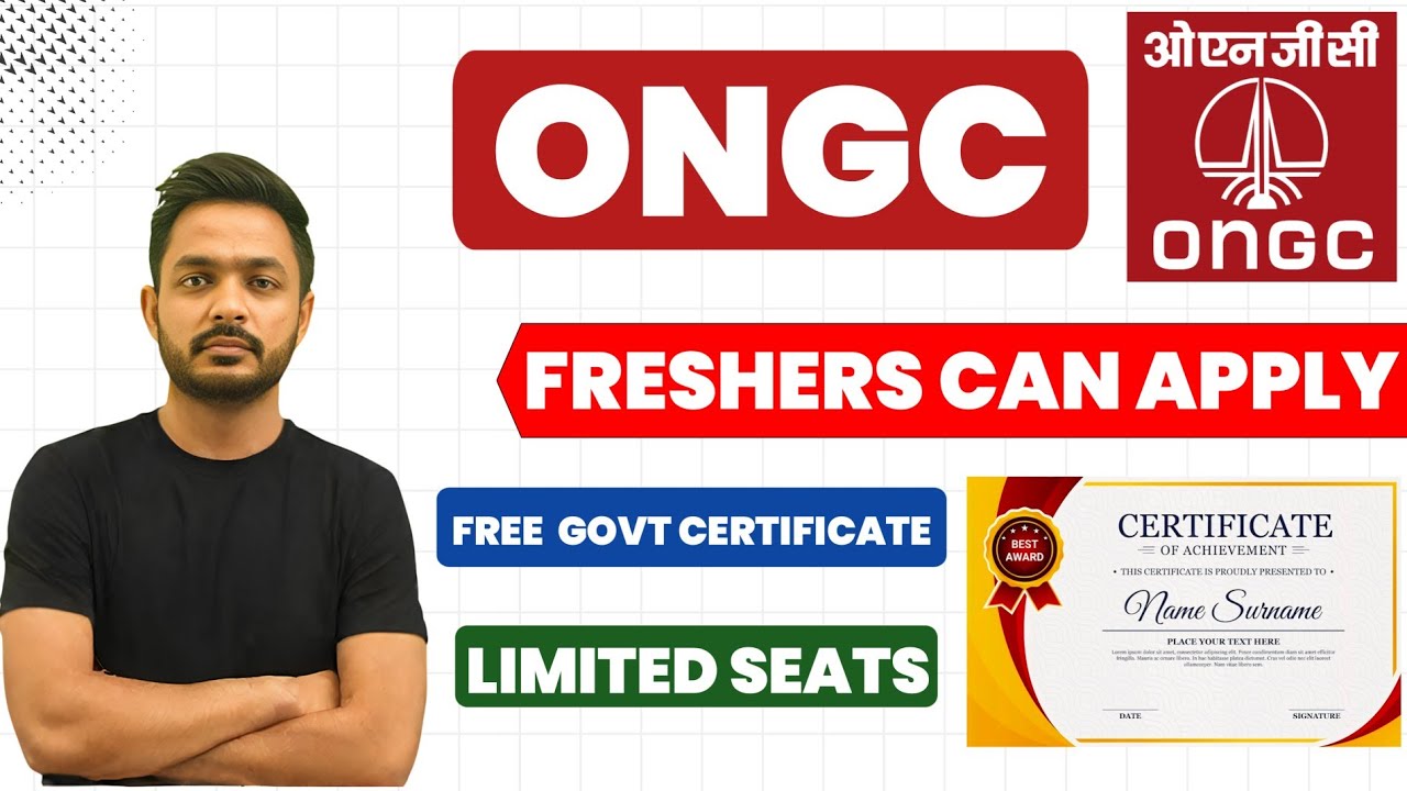 ONGC NOTIFICATION 2026 | FRESHERS | BEST OPPORTUNITY For Freshers Students🔥