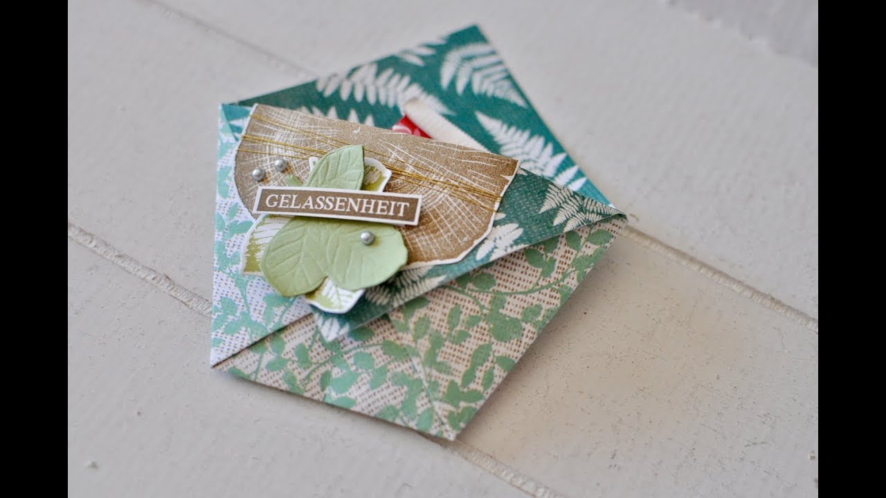 Tutorial: Tüte ohne Kleben für ein Mini Ritter Sport (Stampin' Up!)