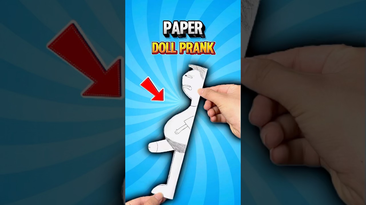 Easy Paper Doll Prank Tutorial to Trick Your Friends #shorts