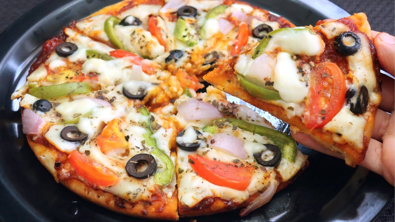 ❌ No Cheese Pizza Recipe😍ఒవేన్,చీస్ లేకుండా తక్కువ ఖర్చుతో Tasty పిజ్జా😋 | Homemade Pizza Recipe