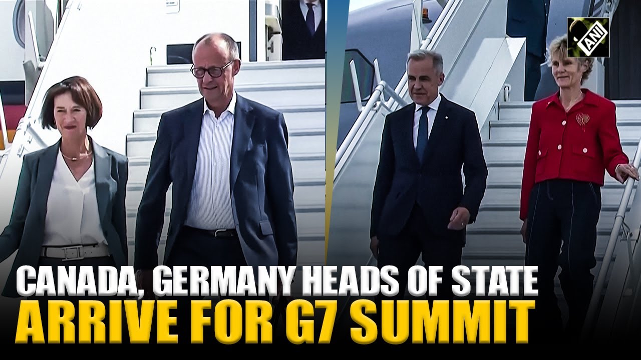 Canada's PM Carney and Germany’s Chancellor Merz land in Calgary ahead of G7 Summit
